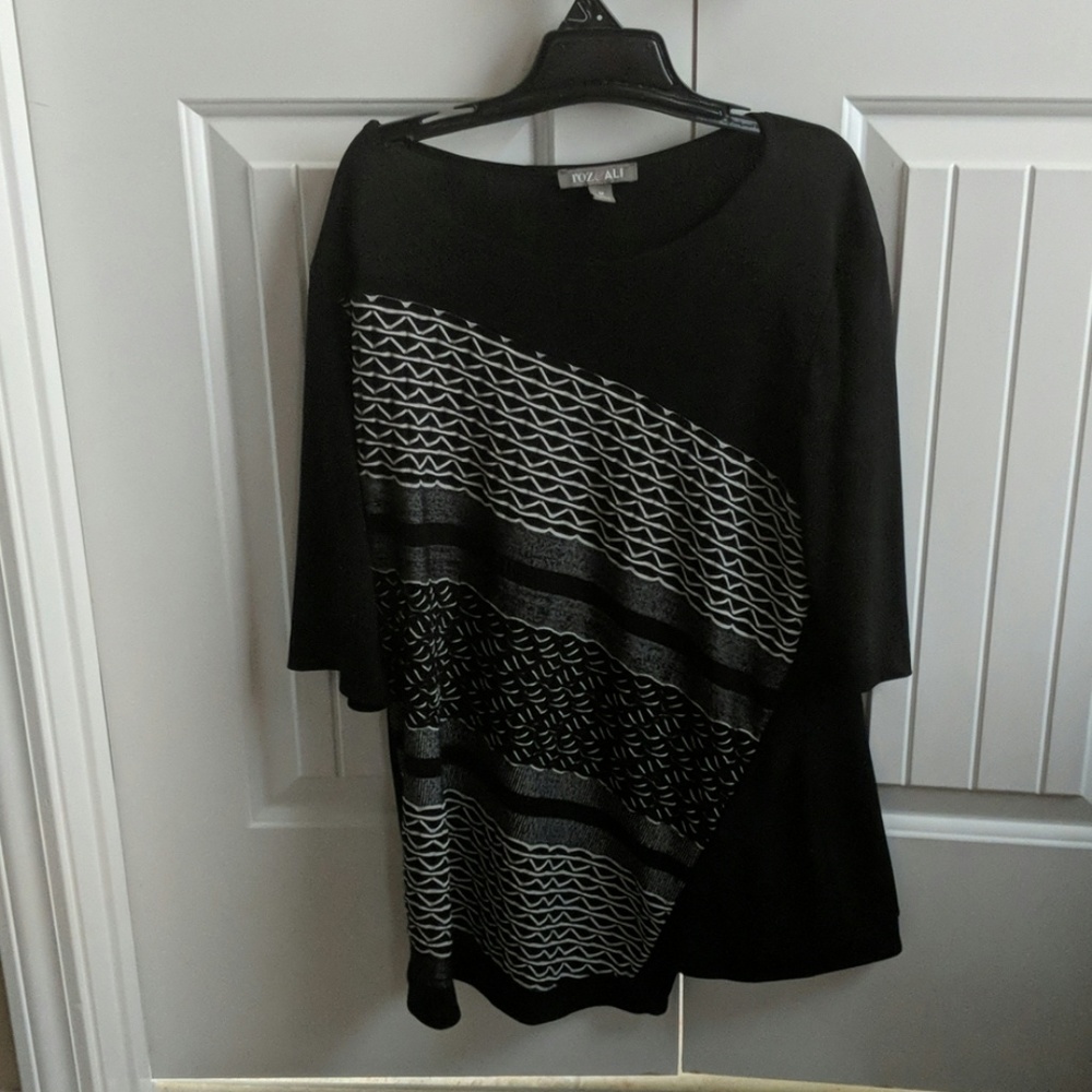 Beautiful black and white blouse